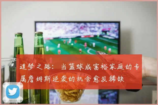 追梦之路：当篮球成富裕家庭的专属詹姆斯逆袭的机会愈发稀缺